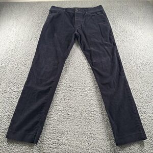James Perse Pants Mens 33 Blue Corduroy 5 Pocket Heavy Stretch Casual